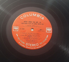 John Barry Plays His Great Movie Hits LP Ready When You Are JB Columbia CS 1003