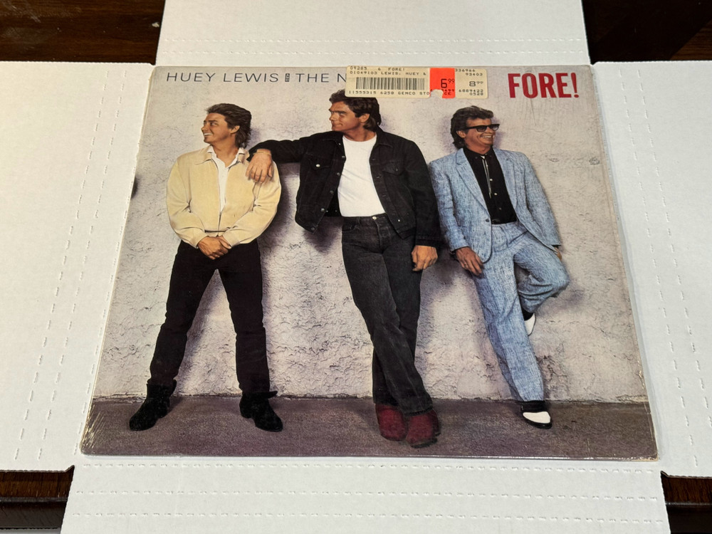 Huey Lewis And The News- Fore!- LP 1986 Chrysalis OV 41534 Shrink