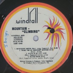 Mountain – Climbing! Vinyl LP – 1970 – Windfall Records WINDFALL 4501