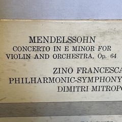 Concerto In E Minor For Violin And Orchestra/Concerto In D Major For Violin And