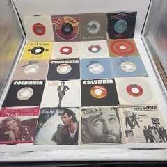 lot 20 mixed Genre 45 rpm Records 7″ Singles Country Rock Disco Funk