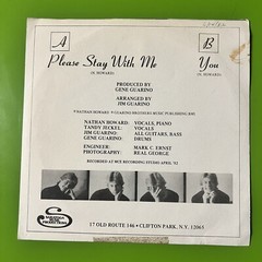 Nathan Howard ‎– Please Stay With Me / You 7″ 45 Rock 1982 Private Press US Rare