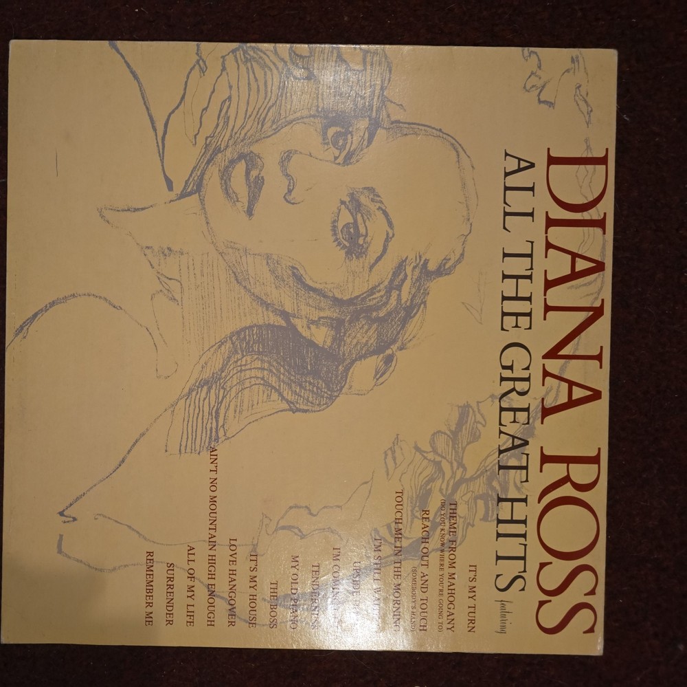 DIANA ROSS vinyl record All The Great Hits ex/ex