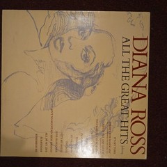 DIANA ROSS vinyl record All The Great Hits ex/ex
