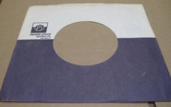 Company Sleeve 45 PRIVATE STOCK – White w/ Black Bottom Half (1974-1977)