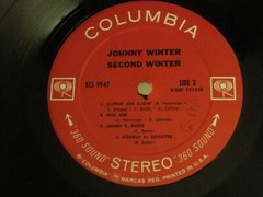 JOHNNY WINTER SECOND WINTER 2LP ORIG ’69 COLUMBIA KCS-9947 BLUES ROCK GEM VG