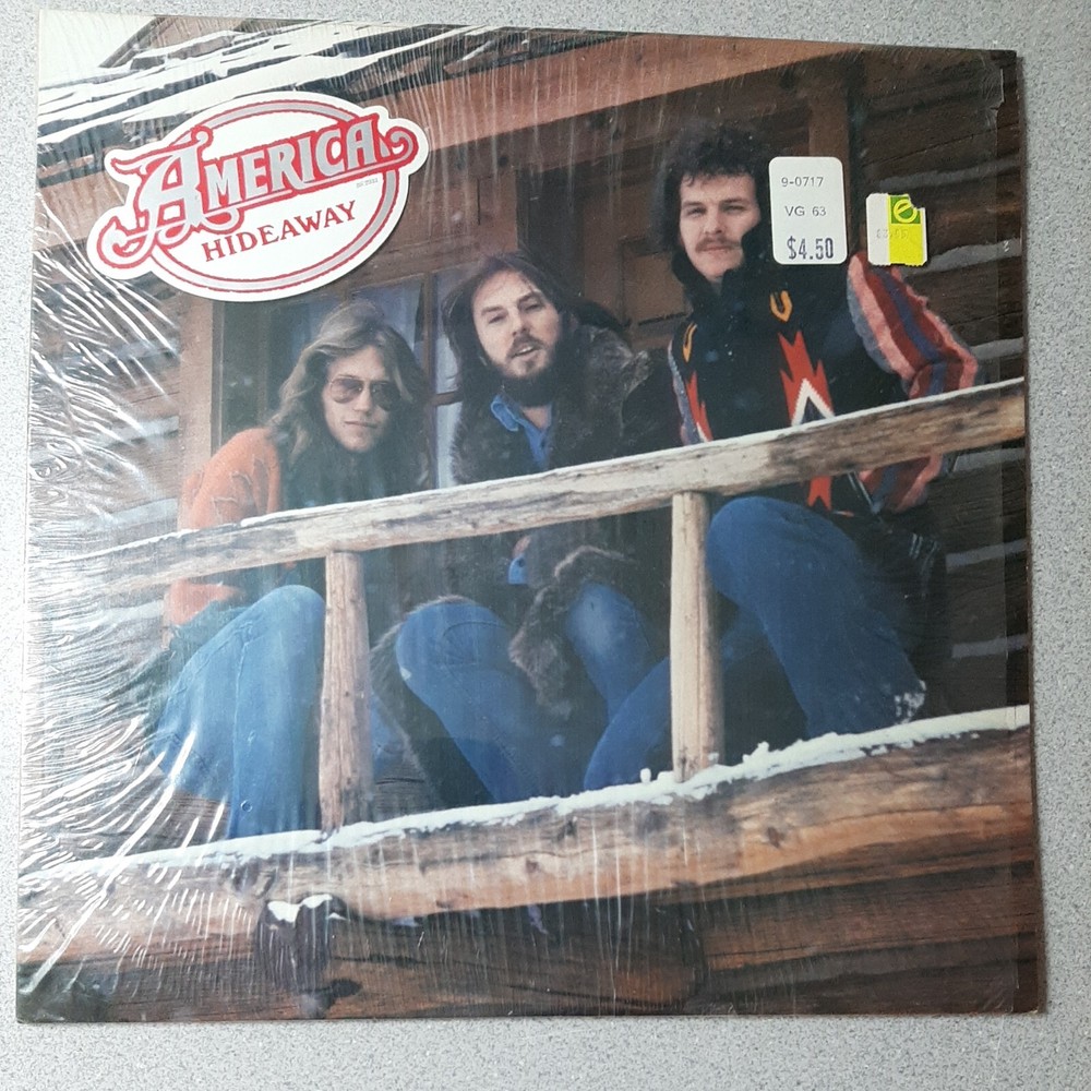 America Hideaway LP Vinyl 1976 Warner Bros Very Good In Shrink!