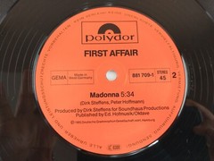 First Affair Stay Vinyl 12″ Record 45 RPM Special Maxi EP Polydor West Germany