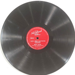 1951 Beth Allen VG 78 RPM 10 in International 1003 Jesus Walked Lonesome Valley