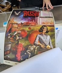 Rush Fifty Something Tour 2026 Ft Worth Foil #31/75 Plus 1 VIP drink Guitar Pic