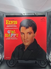 ELVIS PRESLEY -Girl Happy RCA VICTOR LPM 3338 MONO HOLLYWOOD PRESS 1965 VG+/EX