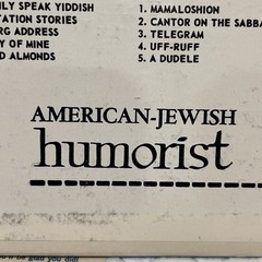 Emil Cohen American Jewish Humorist Autograph Vinyl LP Emco Records 1201 Signed