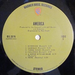America – America vinyl LP (BS 2576) 1971 WB reissue “A Horse With No Name” NM