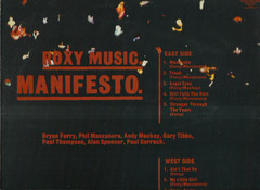 ROXY MUSIC manifesto LP VINYL RECORD POLYDOR uk 1979 + inner
