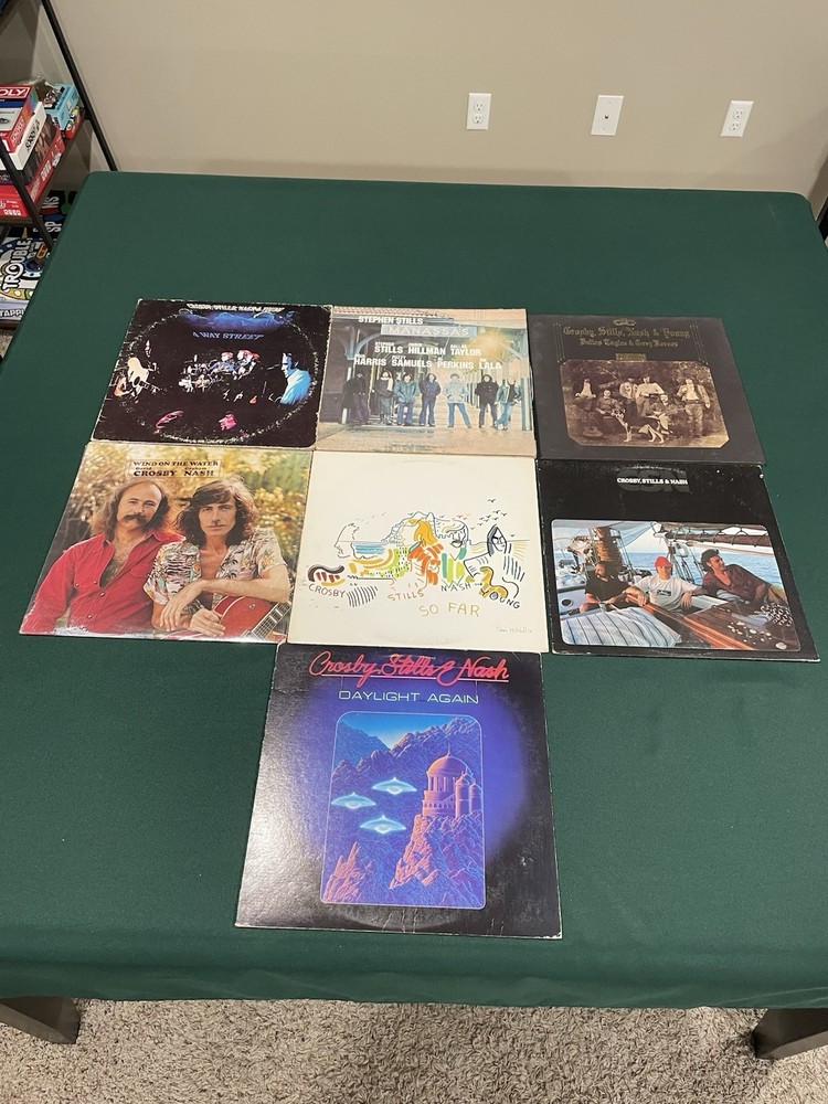Crosby, Stills, Nash & Young Lot Vinyl Albums 4 Way Street, So Far CSN&Y