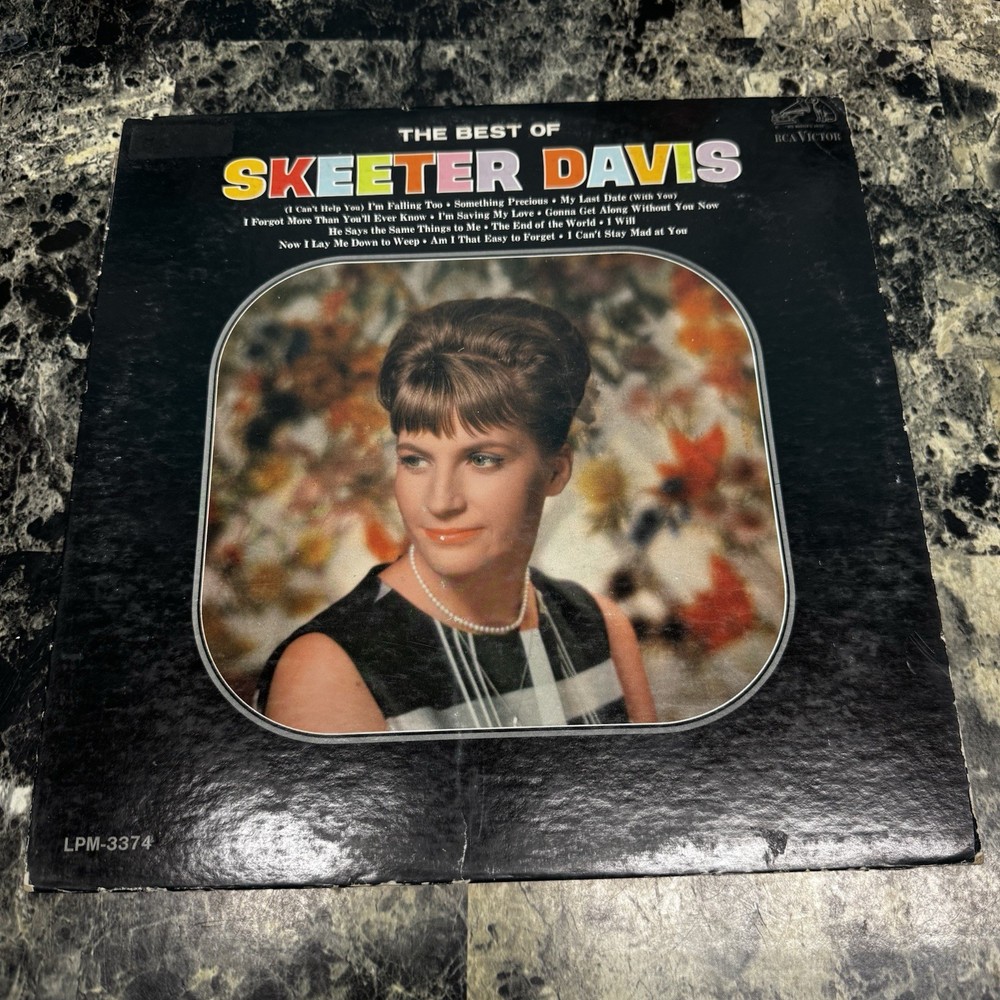 Vintage 1965 SKEETER DAVIS – The Best Of Skeeter Davis Vinyl LP Record Album