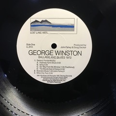 GEORGE WINSTON Ballads and Blues – Piano Solo 1981 WINDHAM HILL LL-81 NM!