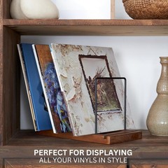 Decorative Vinyl Record Storage For Up to 75 Single Records – Sturdy LP Holde…