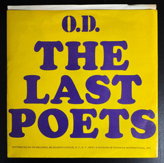 The Last Poets “O.D. / Black Thighs” 1970 1st Pressing Soul Jazz Rap 45rpm NM