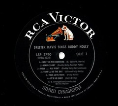 Skeeter Davis 1967 RCA sTeReO LP “Sings Buddy Holly” cLEAn Original in shrink