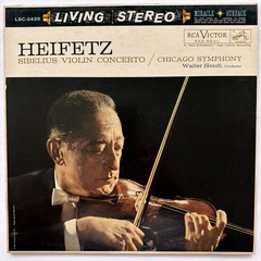 Heifetz Sibelius Violin Concerto RCA Living Stereo LSC-2435 Vinyl LP – 9S/9S