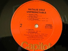 NATALIE COLE UNPREDICTABLE 1977 LP Capitol SO 11600 Hype Vinyl Record