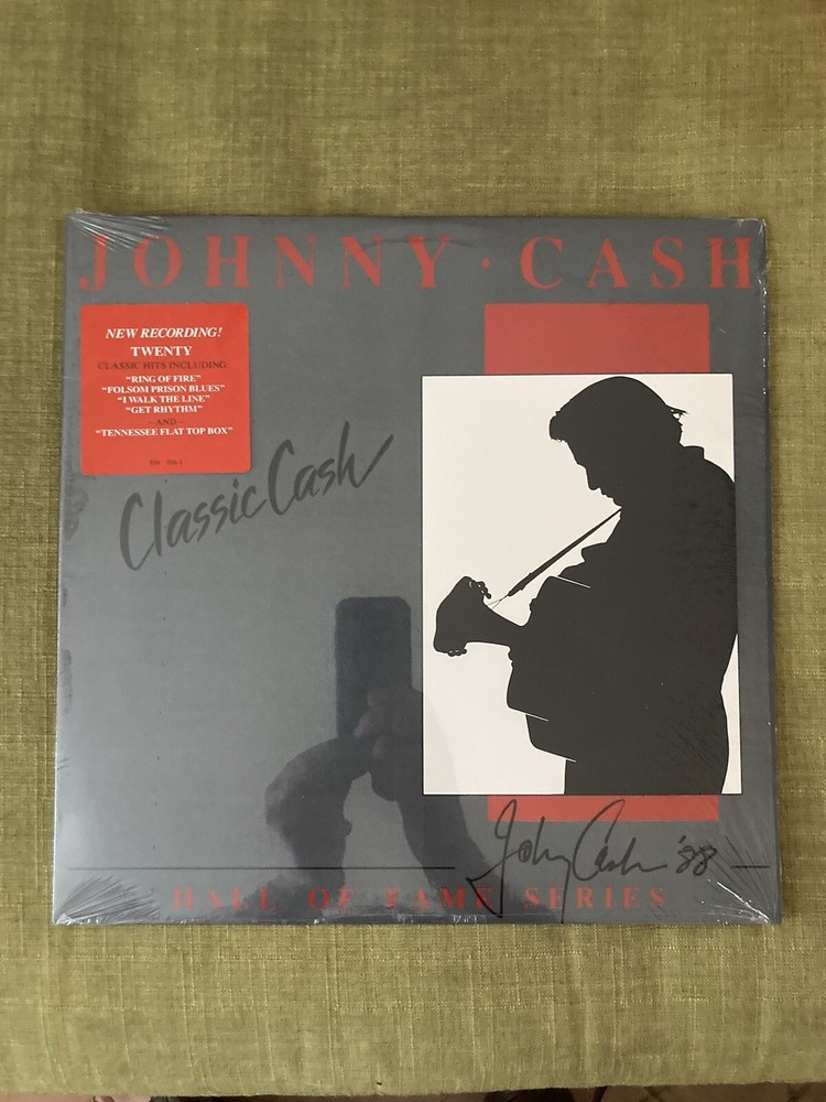 Johnny Cash Classic Cash Hall Of Fame Series IN SHRINK Vinyl LP M/NM 1988 Press