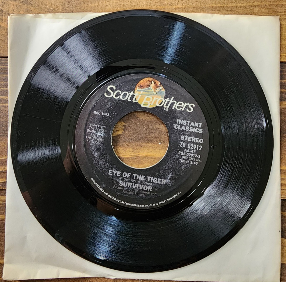 Survivor – Eye of the Tiger / Take You On a Saturday – 45 rpm 7″ Record