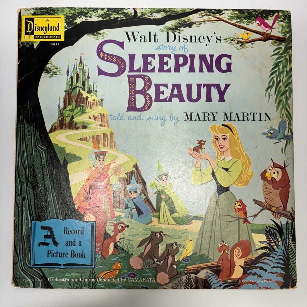 Walt Disney’s “SLEEPING BEAUTY” Told & Sung by Mary Martin – Disneyland LP/Book