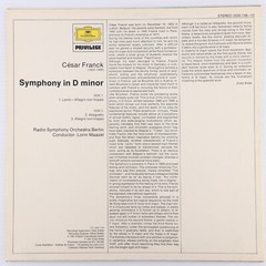 Cesar Franck – Radio Symphony Orchestra Berlin – Symphony In D Minor LP 2535 156
