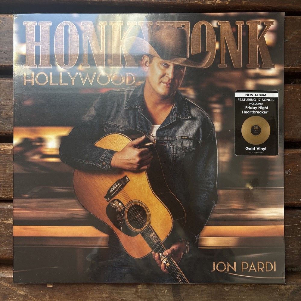 Jon Pardi – Honkytonk Hollywood [SEALED Vinyl LP] Colored Vinyl, Gold