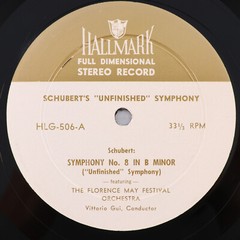 Schubert – Symphony No. 8 In B Minor And No. 3 In D Major – LP Hallmark HLG 506