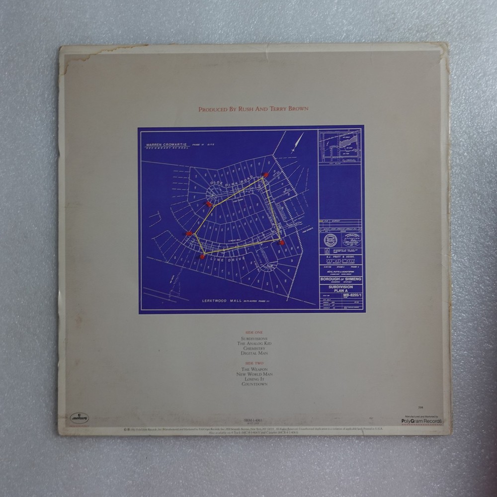Rush Signals LP Vinyl Album Record Rock