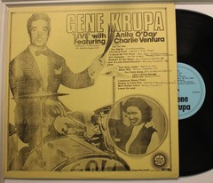 Gene Krupa Lp Live With Anita O’Day Featuring Charlie Ventura On N/A – Vg++/ Vg