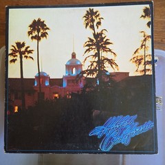 Eagles Hotel California 1st US lp Vinyl 7E 1084 Hype Promo Poster PRC VG+