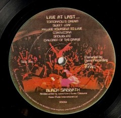 BLACK SABBATH 🔷 LIVE AT LAST LP 🔷 BS001
