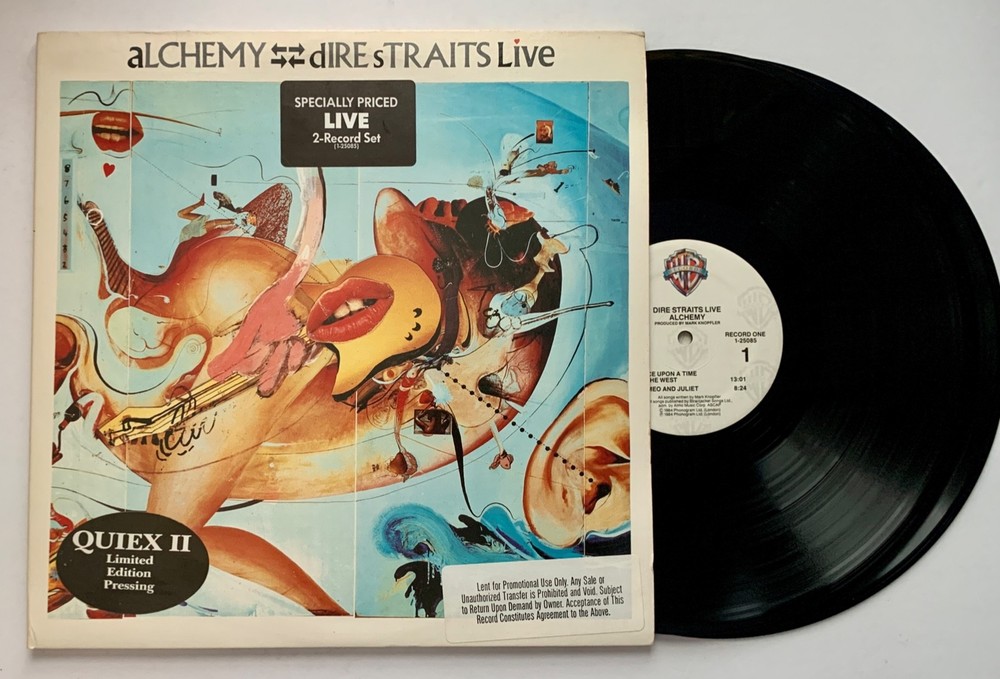 DIRE STRAITS Alchemy Live NM- WARNER BROS. original PROMO vinyl LP hype RL QUIEX