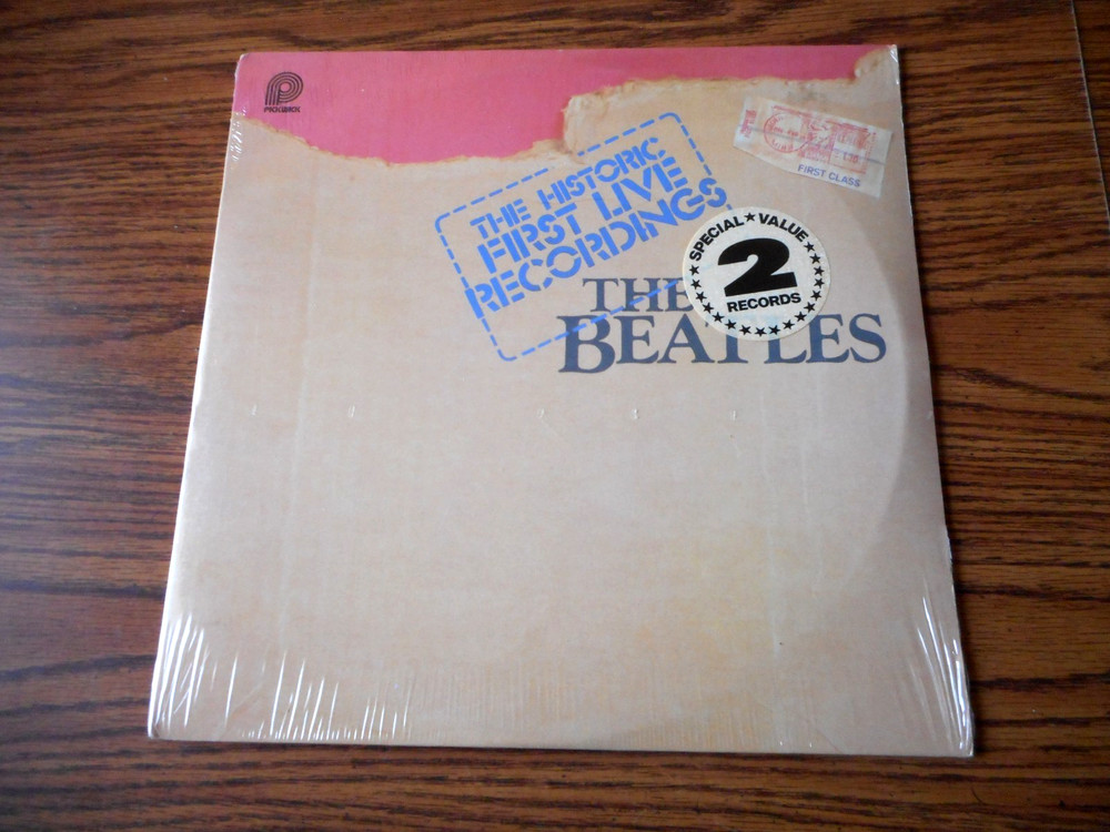 The Beatles Historic 1st Live Recording 1980 Pinwick Double LP Factory Sealed