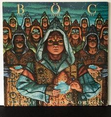 COVER ONLY! NO RECORD! Blue Oyster Cult FIRE OF UNKNOWN ORIGIN 1984 Columbia VG+