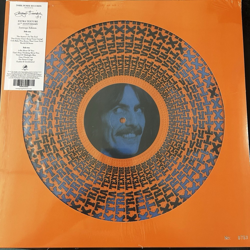 GEORGE HARRISON Extra Texture SEALED limited edition Zoetrope Picture Disc RSD