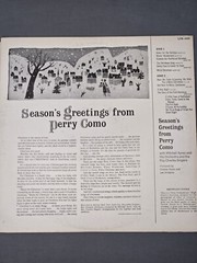 perry como record christmas seasons greetings LP RCA mono