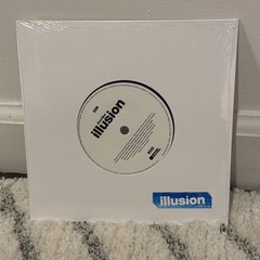 Dua Lipa Illusion 7″ vinyl Europe Warner 2024 blue vinyl 7″ in die cut sleeve