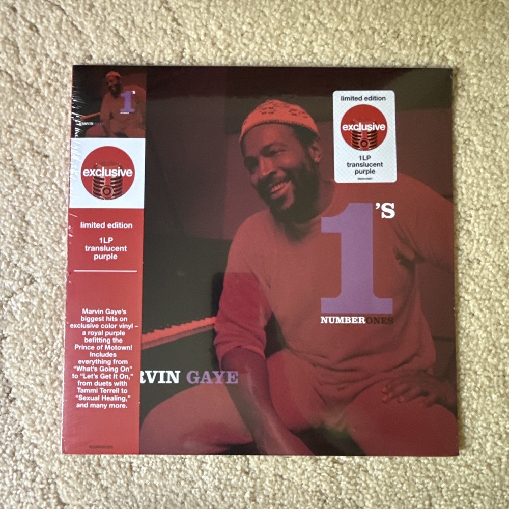 Marvin Gaye Number 1’s Limited Edition Translucent Purple LP Vinyl Record Target