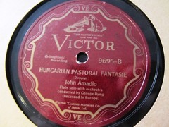 1928 JOHN AMADIO FLUTE BRICCIALDI Carnival of Venice/ Doppler Hungarian Fantasie