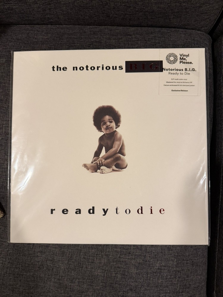 NOTORIOUS BIG Ready to Die – NM 2 x LP – Vinyl Me Please Red Black Splatter