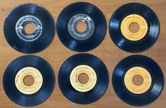 RCA Label 45s Set of 6 Records With Sleeves Various Artist