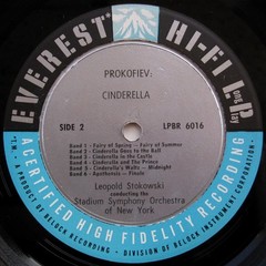 VILLA-LOBOS Uirapuru PROKOFIEV Cinderella STOKOWSKI Everest Mono LP Belock EX