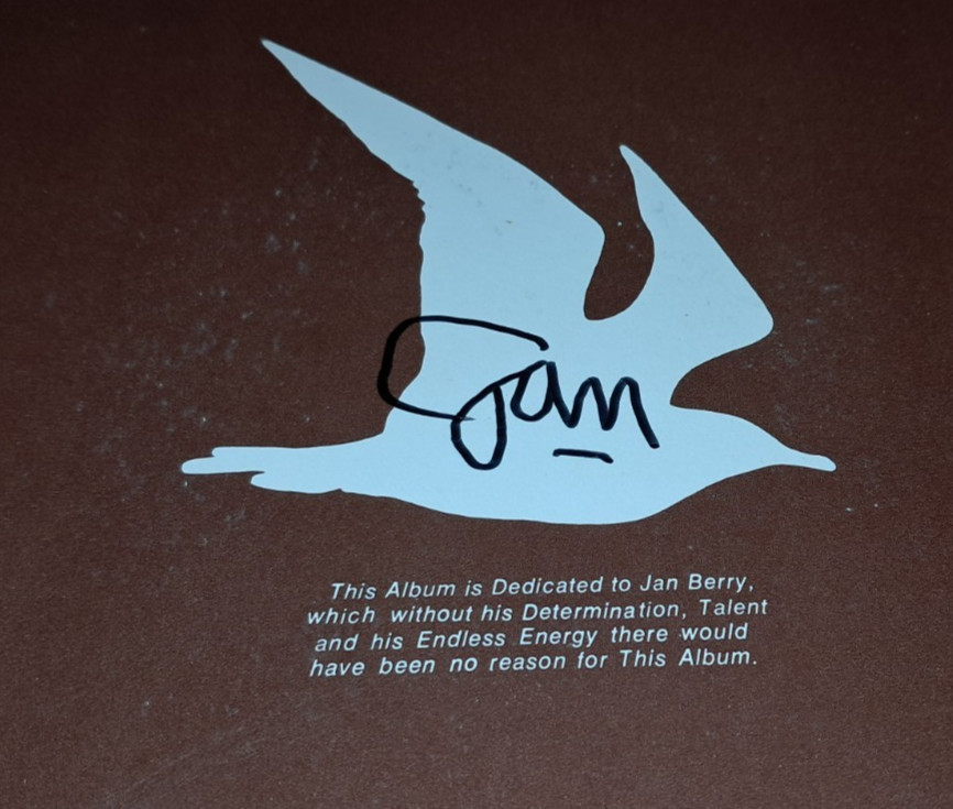 Jan Barry Signature Hand Signed In Person Anthology LP Late 1990s OC Record Shw