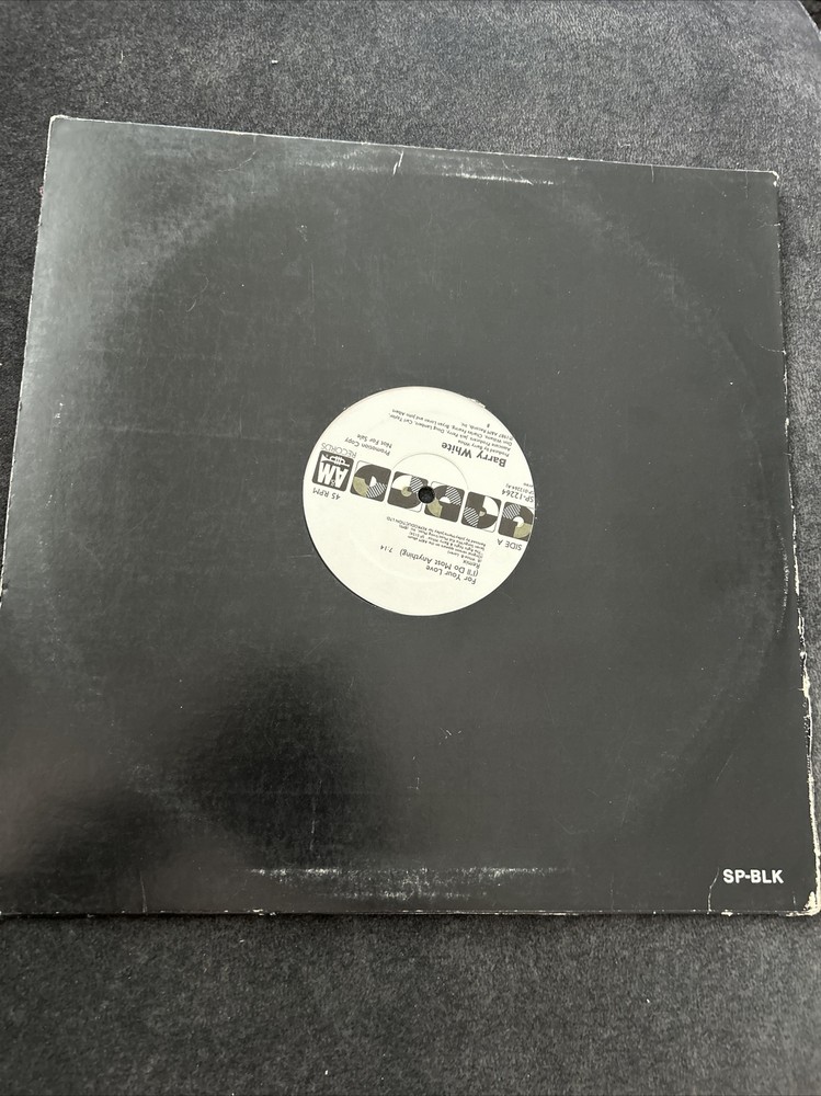 Barry White For Your Love (I’ll Do Most Anything) LP 45 PROMO Record 1987