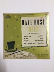 Vintage Dave Rode Hits and Other Standards Royal Long Playing 33-1/3RPM Record